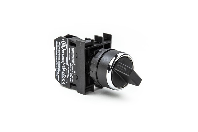 B Series Plastic 1NO (0-I) 90° Selector Stay Put 22 mm Control Unit